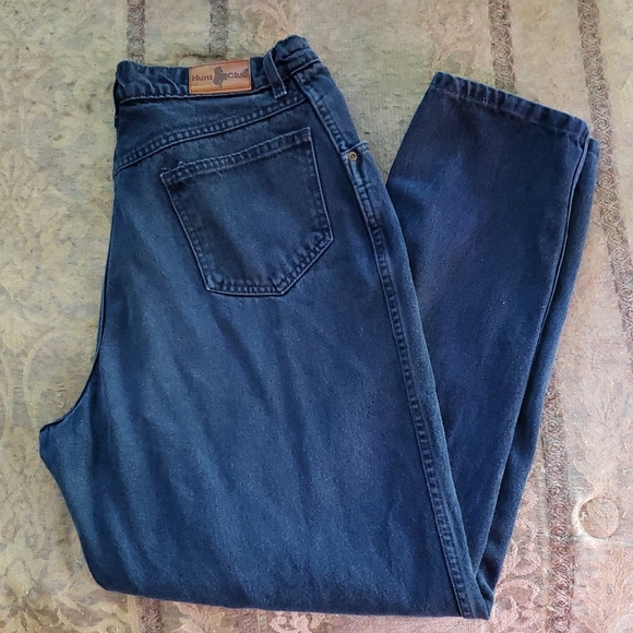Hunt Club Denim - 1990s Vintage Hunt Club High Waist Mom Jeans in medium blue